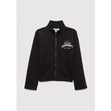 Mavi Mavi Jeans Baskılı Siyah İnterlok Sweatshirt 7S10129-900