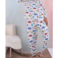 Araba Desen Erkek Çocuk Pijama Takımı