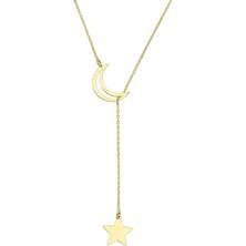 Ily Jewelry Ay Yıldız Sallantılı Kolye