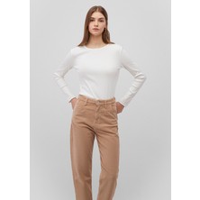 Mavi Uzun Kollu Ekru Basic Tişört 1613040-70057