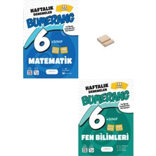 Günay Yayınları 6. Sınıf Bumerang Matematik ve Fen Bilimleri 32 Haftalık Denemeleri + Telefon Standı