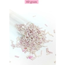 Uzun Boru Kesme Boncuk Çap 2mm Uzunluk 10 mm - 60 Gram - Mat Beyaz - BNC302