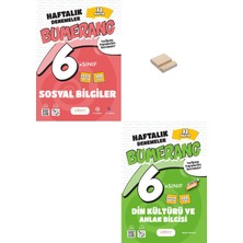 Günay Yayınları 6. Sınıf Bumerang Sosyal ve Din Kültürü 32 Haftalık Denemeleri + Telefon Standı