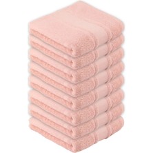 Özdilek Colourist 50X90 cm El-Yüz Havlusu 8'li Açık Mercan