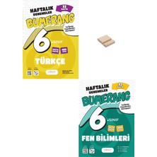 Günay Yayınları 6. Sınıf Bumerang Türkçe ve Fen Bilimleri 32 Haftalık Denemeleri + Telefon Standı