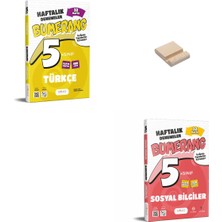 Günay Yayınları 5. Sınıf Bumerang Türkçe ve Sosyal Haftalık Denemeleri + Telefon Standı