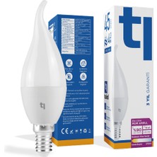 Tuled Redeem Plus C37A E14 Mum Ampul, Titreşimsiz, Göz Konforu, 570 Lümen, Sıcak Beyaz, 2700 Kelvin