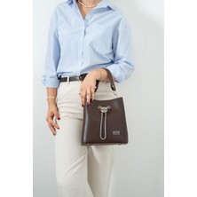 Silver & Polo Silver Polo Kahve - Kahve Düz Kadın Çapraz Çanta SP967