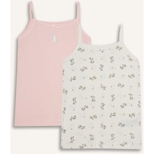 DeFacto Kız Çocuk Tavşan Baskılı 2'li Atlet F8584A825AU