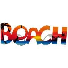 Beach Yazılı Parti Gözlüğü