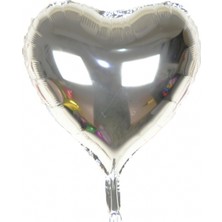 Tam İthalat Gümüş Rengi Uçan Folyo Balon 80 Cm.