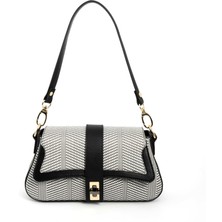Silver & Polo Siyah Beyaz - Siyah SP1177 Kadın Omuz Çantası