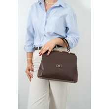 Silver & Polo Silver Polo Kahve - Kahve Düz Kadın El Çantası SP706