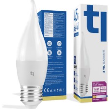 Tuled Redeem Plus C37A E27 Mum Ampul, Titreşimsiz, Göz Konforu, 590 Lümen, Tatlı Beyaz, 3500 Kelvin