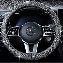 Fox Kadın Sürücülere Özel Pırlanta Model Geçmeli Direksiyon Kılıfı