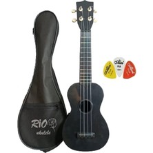 Kompozit Siyah Ukulele 54 cm (Kılıf Pena Dahil)