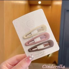 3'lü Büyük Mat Soft Tonlu Klasik Model Çıtçıtlı Toka Seti 6cm - Çocuk Çıtçıt Yan Saç Tokası