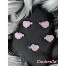 5'li Kalpli Küçük Pens Toka Seti - Kadın ve Çocuk Saç Aksesuarı Süsü Süsleme Klips Toka