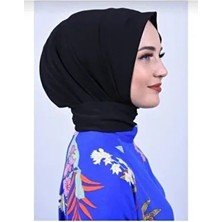 Çıt Çıtlı Bone Tesettür Mayo Üstü Uyumlu Deniz ve Havuz Bonesi Hijab Siyah