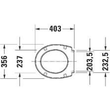 DURAVİT Klozet Kapağı DRAPLUS 0066810000