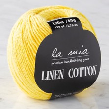 La Mia Linen Cotton Sarı El Örgü Ipi - L160 - 33863