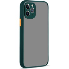 iPhone 12 Pro Max Kılıf Ecrz Hux Kapak-Koyu Yeşil