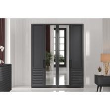 Rent Grey 4 Kapılı Gardırop