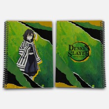 Demon Slayer Obanai Kareli A4 Okul Defteri 72 Yaprak Model 1