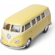 Çek Bırak 1962 Metal Model Klasik Oyuncak Volkswagen T1 Minibüs Pastel Sarı