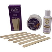 Nanoplex Fulin 100'lü Spatula ile 3'lü Ağda Malzemeleri 125'ml Ağda Temizleme Yağı Tüm Cilt Tipleri İçin