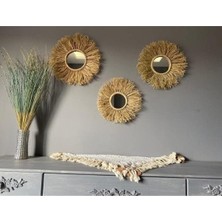 3lü Duvar Süsü Rafya