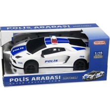 Toysan Oyuncak Sürtmeli Polis Arabası 1:16 Police Car