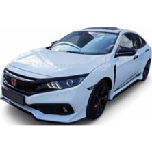 🚗 Honda Civic Fc5 Mugen Makyajlı Uyumlu Boyasız Ön Tampon Eki Plastik ⚡ Sportif & Dayanıklı