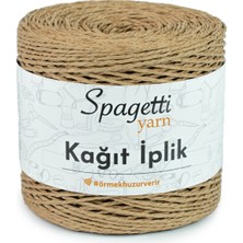 Spagettiyarn Kağıt Ip Bej El Örgü Ipliği