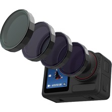 Teknoroket Dji Osmo Action 5 Pro , 4 ve 3 Profesyonel 4'lü Filtre Seti - Cpl + Nd8 + ND16 + ND32