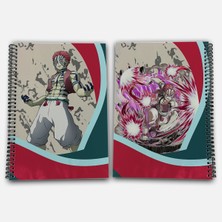 Demon Slayer Akaza Kareli A4 Okul Defteri 72 Yaprak Model 3