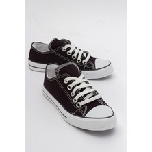 Keten Çocuk Spor Ayakkabı 31-35 Siyah Beyaz