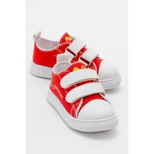Çocuk Çift Cırtlı Converse Kırmızı
