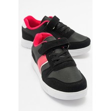 Çocuk Cırtlı Spor  Ayakkabı Siyah Fuje