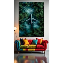 Özkacar Group Uçak Kazası V1 Ev Duvar Salon Güzellik Salonu Ofis Dükkan Dekarasyon Kanvas Tablo