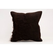 El Yapımı Kilimden Yapılmış Vintage Kırlent Kılıfı, Yün, 40X40 cm