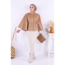 Zincir Kemer Detaylı Panço 70032 Vizon