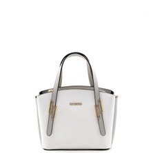 Silver & Polo Beyaz - A.gri SP1021 Kadın El Çantası