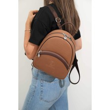 Silver & Polo Karamel - Kahve SP945 Kadın Sırt Çantası