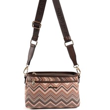 Silver & Polo Nut Kadın Çapraz Çanta Kahve SP1184 Üç Bölmeli Ergonomik Tasarım Özellikleriyle