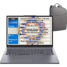 Lenovo Ip Slim 3 Intel Core I7 13620H 16GB 1TB SSD 16" Wuxga IPS Windows 11 Home Taşınabilir Bilgisayar 83K2001WTR - Lenovo Çanta Wz2