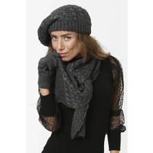 Kadın Atkı Bere Eldiven Set