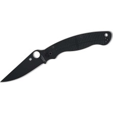 Spyderco Military 2 Salt Black G10 Magnacut Black Blade Plainedge Çakı