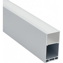 Ledarmy LED Kanal Profil Alüminyum Kasa 1 Metre 50x80mm Linear Opak Pleksi Yan Kapak Sarkıt LED Kasa 7909