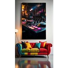 Özkacar Group Dj Turntable V2 Ev Duvar Salon Güzellik Salonu Ofis Dükkan Dekarasyon Kanvas Tablo